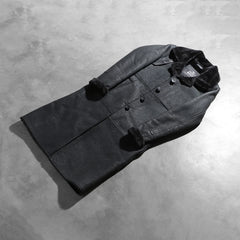 Vikis Black Leather Coat Jacket