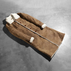 Vikis Brown Leather Coat Jacket