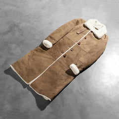 Vikis Brown Leather Coat Jacket