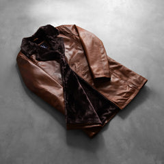 Vegen Leather Coat Jacket