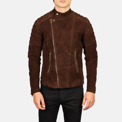 Sador Mocha Suede Biker Jacket