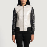 Zaber Leather Bomber Jacket