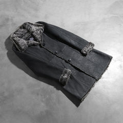 Matix Black Leather Coat Jacket