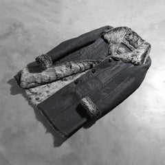 Matix Black Leather Coat Jacket