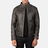 Natis Brown Leather Jacket