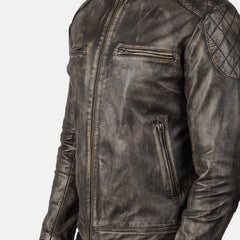 Natis Brown Leather Jacket
