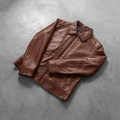 Kegan Brown Leather Jacket