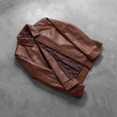 Kegan Brown Leather Jacket