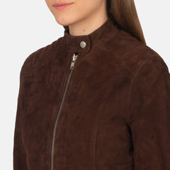 Ripel Mocha Suede Biker Jacket