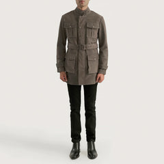 Pakar Grey Suede Jacket