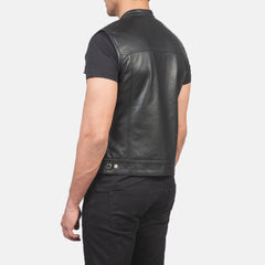 Ratas Black Leather Biker Jacket