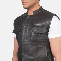 Ratas Brown Leather Biker Jacket