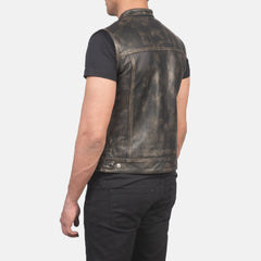 Ratas Distressed Brown Leather Biker Jacket