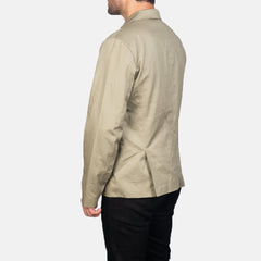 Xadas Beige Leather Jacket
