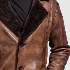 Vegen Leather Coat Jacket