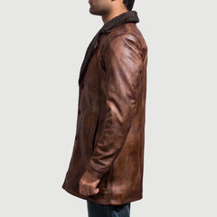 Vegen Leather Coat Jacket
