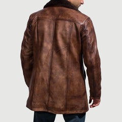 Vegen Leather Coat Jacket
