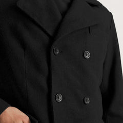 Wyden Black Leather Coat Jacket
