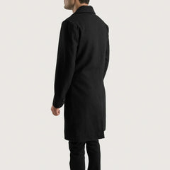Wyden Black Leather Coat Jacket