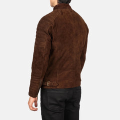 Ninan Mocha Suede Biker Jacket