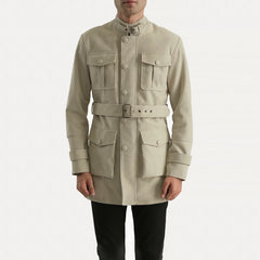 Pakar White Suede Jacket