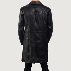 Keben Black Leather Coat Jacket