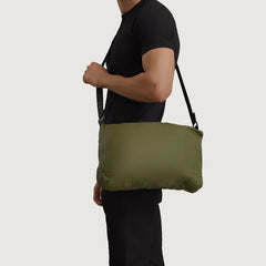 Noros Green Leather Hooded Jacket