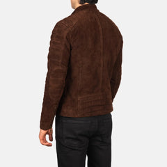 Sador Mocha Suede Biker Jacket