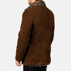 Risel Brown Leather Coat Jacket