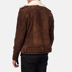 Rikon Mocha Suede Biker Jacket