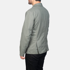 Xadas Grey Leather Jacket