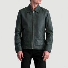 Talon Green Leather Jacket