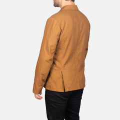 Xadas Khaki Leather Jacket