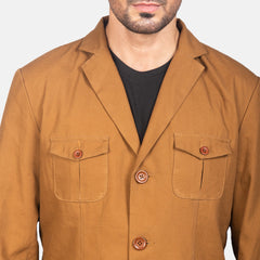 Xadas Khaki Leather Jacket