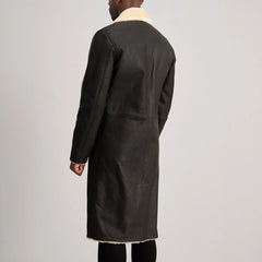 Tidion Brown Shearling Coat Jacket