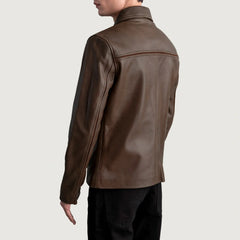 Zanan Brown Leather Jacket