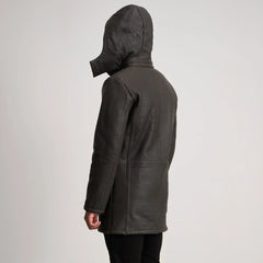 Taken Brown Leather Coat Jacket