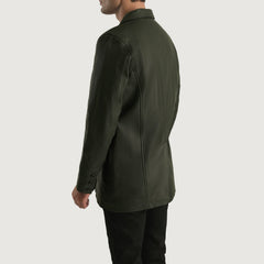 Riker Green Leather Blazer Jacket