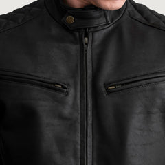 Leris Brown Leather Bomber Jacket