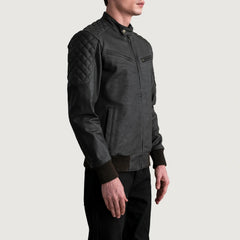 Leris Brown Leather Bomber Jacket