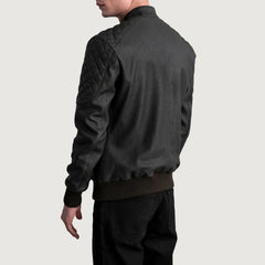 Leris Brown Leather Bomber Jacket