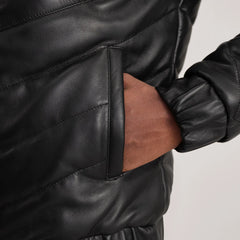 Xalin Black Leather Jacket