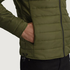Vimor Green Leather Hooded Jacket