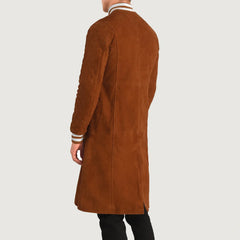 Niver Brown Suede Coat Jacket