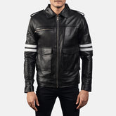 Simian Black Leather Jacket