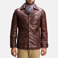 Yabion Brown Leather Jacket