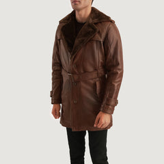 Rovor Brown Leather Coat Jacket
