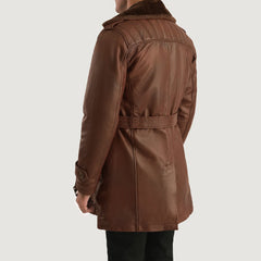 Rovor Brown Leather Coat Jacket