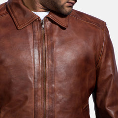 Kegan Brown Leather Jacket