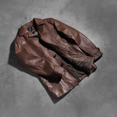 Yabion Brown Leather Jacket